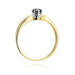 Inel Aur 14K W228 Diamant Negru 0.30ct