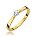 Inel Aur 14K cu Diamant Natural Natural 0.12 ct