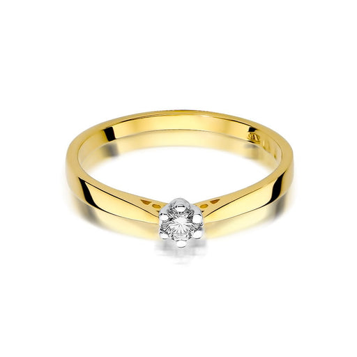 Inel Aur 14K cu Diamant Natural Natural 0.12 ct