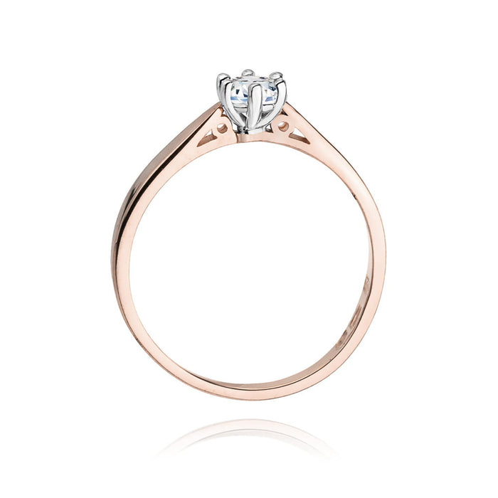 Inel Aur 14K W229B Diamant 0.20ct