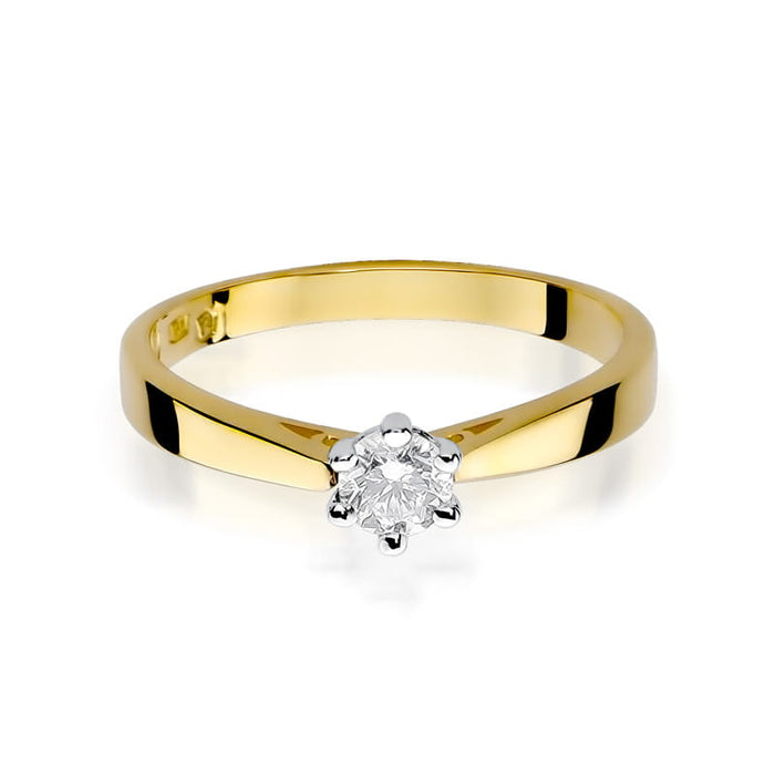 Inel Aur 14K W229B Diamant 0.20ct