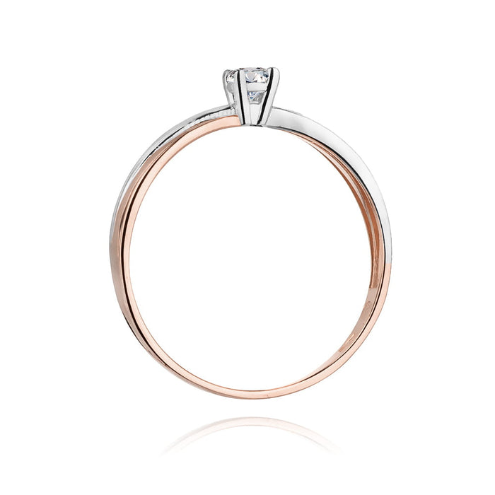 Inel Aur 14K cu Diamant Natural 0.08 ct