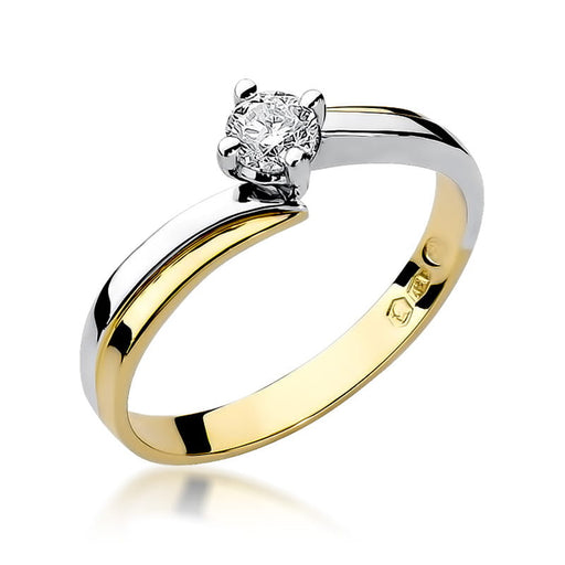 Inel Aur 14K cu Diamant 0.30 ct - Galben