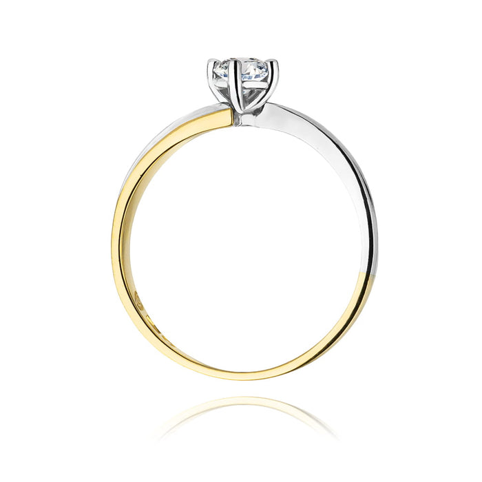 Inel Aur 14K cu Diamant 0.30 ct - Galben