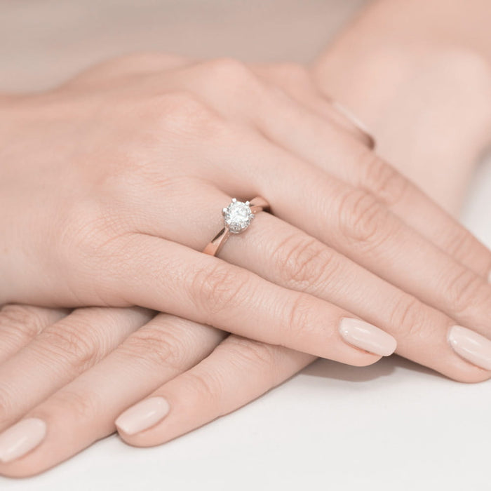 Inel Aur 14K cu Diamant Natural 1.00 ct