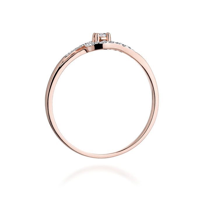 Inel Aur 14K cu Diamant Natural 0.11 ct