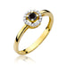 Inel Aur 14K W238 Diamant Negru 0.12ct