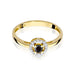 Inel Aur 14K W238 Diamant Negru 0.12ct