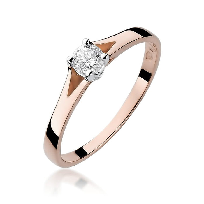 Inel Aur 14K cu Diamant Natural 0.20 ct