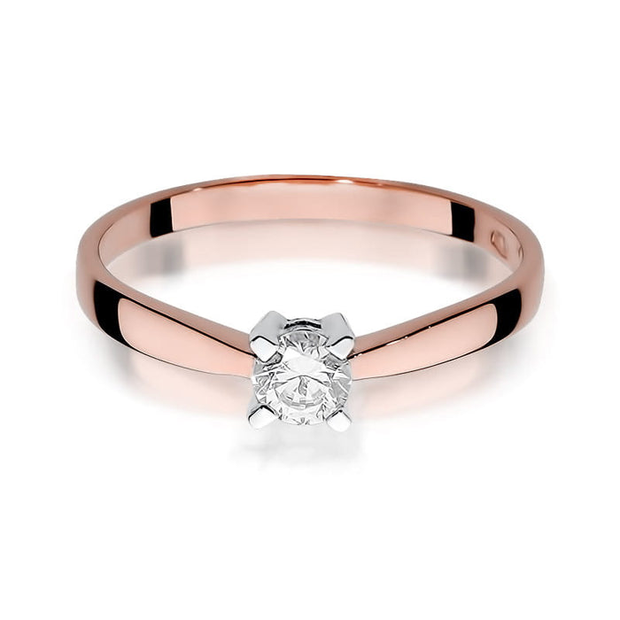 Inel Aur 14K cu Diamant Natural 0.20 ct