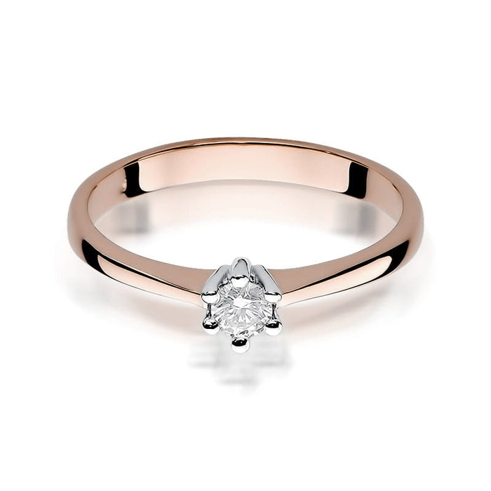 Inel Aur 14K cu Diamant Natural Natural 0.20 ct