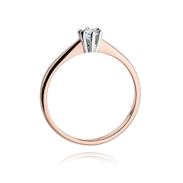 Inel Aur 14K cu Diamant Natural Natural 0.20 ct