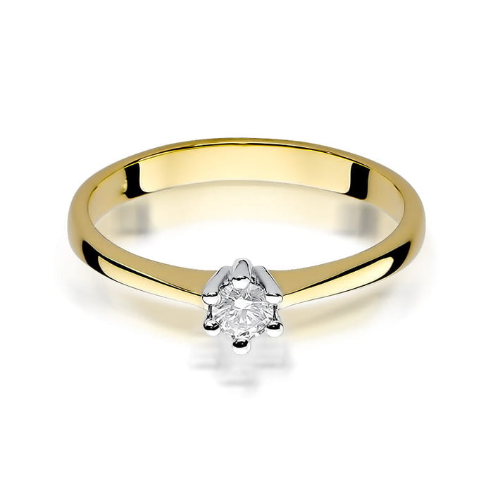 Inel Aur 14K cu Diamant Natural Natural 0.20 ct