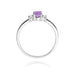Inel Aur 14K cu Ametist 0.40 ct si Diamante Naturale 0.08 ct