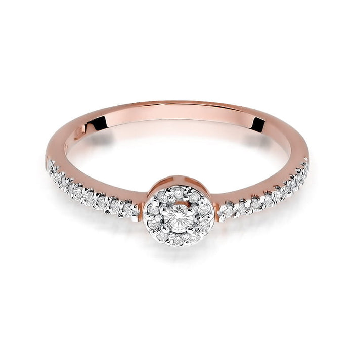 Inel Aur 14K cu Diamant Natural 0.19 ct