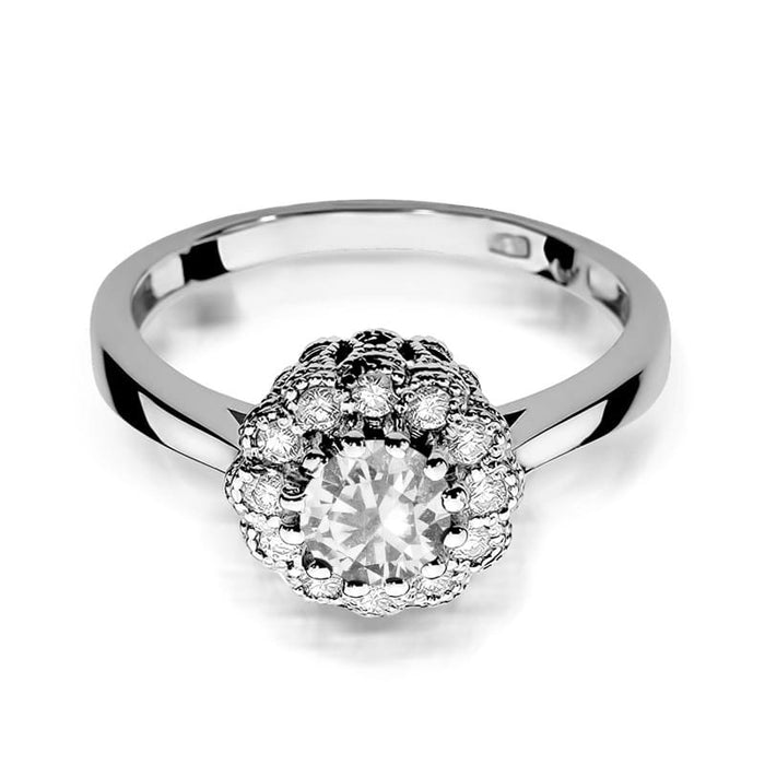 Inel Aur 14K W284 Safir Alb 0.60ct