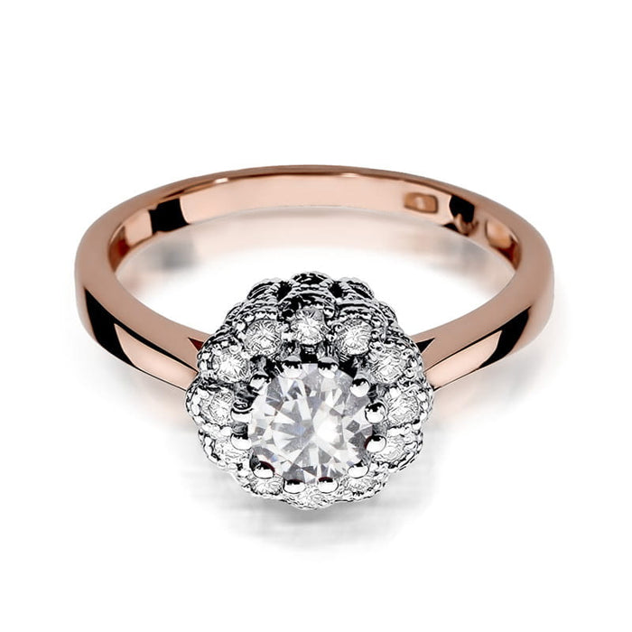 Inel Aur 14K W284 Safir Alb 0.60ct