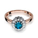Inel Aur 14K W284 Topaz London Blue 0.50ct