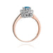 Inel Aur 14K W284 Topaz London Blue 0.50ct
