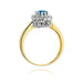 Inel Aur 14K W284 Topaz London Blue 0.50ct