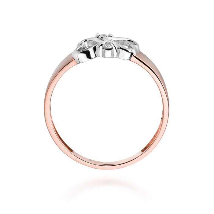 Inel Aur 14K cu Diamant Natural 0.04 ct