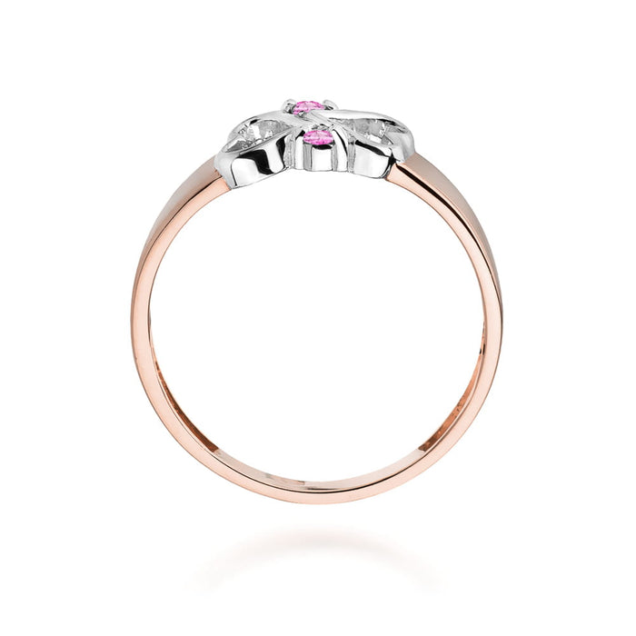 Inel Aur 14K W286 Safire Roz
