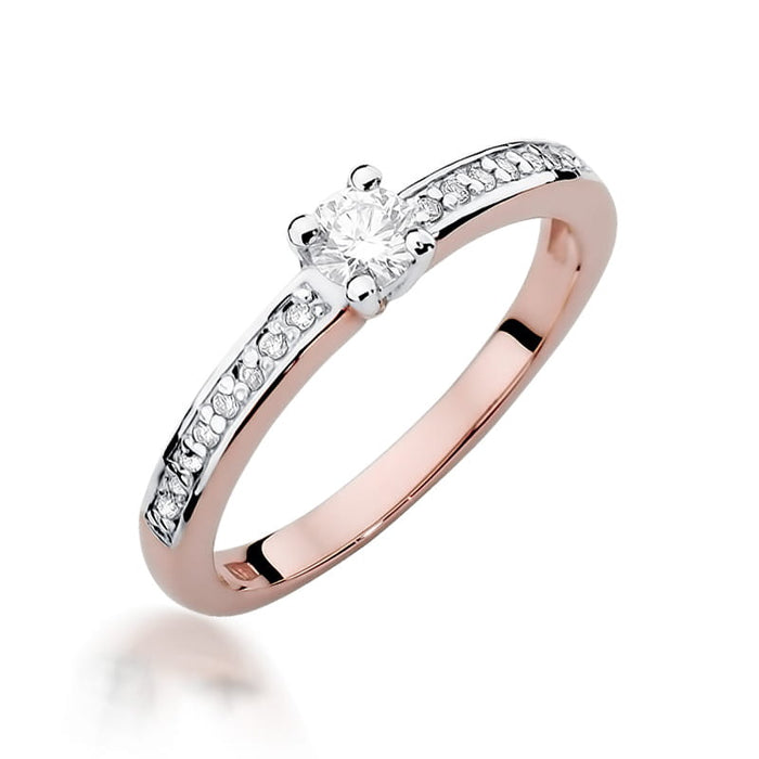 Inel Aur 14K cu Diamante Naturale 0.28 ct