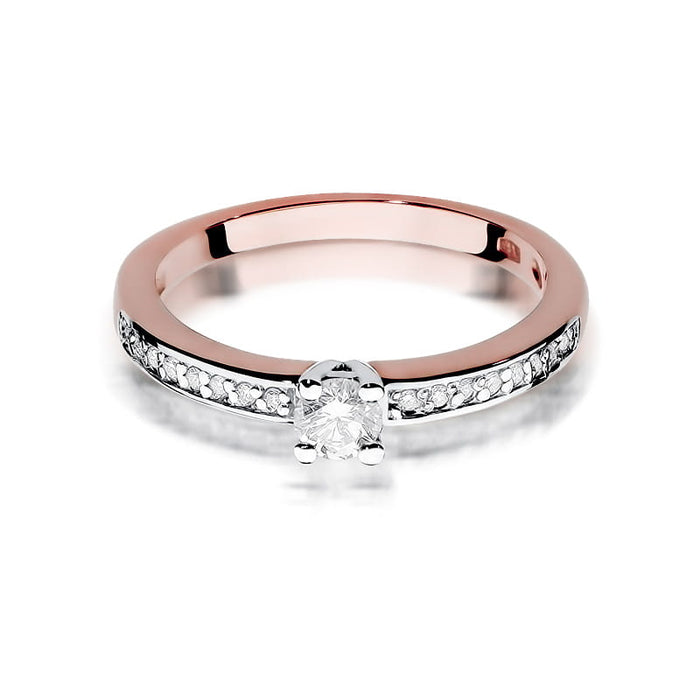 Inel Aur 14K cu Diamant Natural 0.28 ct