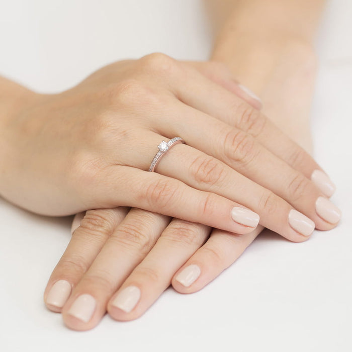 Inel Aur 14K cu Diamante Naturale 0.28 ct