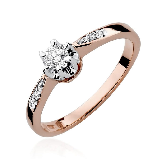 Inel Aur 14K W291 Diamant 0.23ct