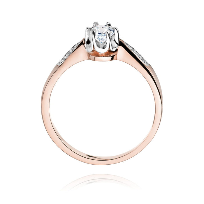 Inel Aur 14K W291 Diamant 0.23ct