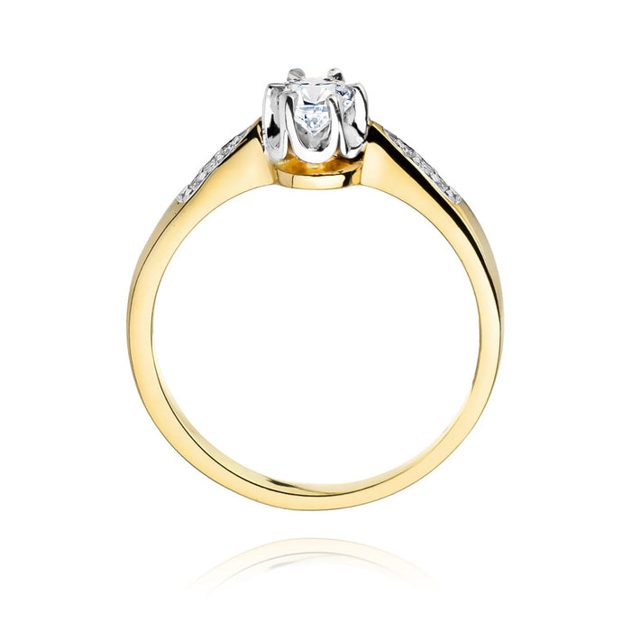Inel Aur 14K W291 Diamant 0.23ct