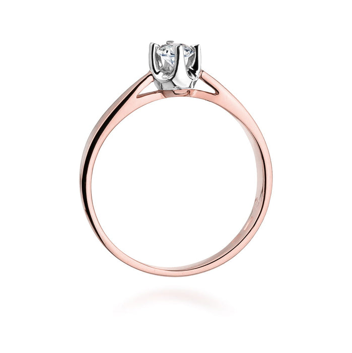 Inel Aur 14K cu Diamant Natural 0.20 ct