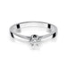 Inel Aur 14k cu Diamant 0.12 ct - Alb