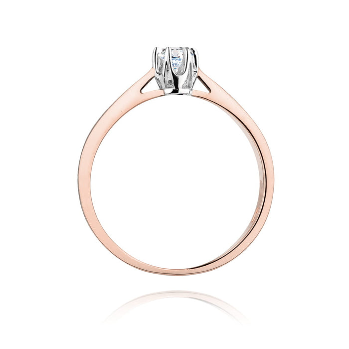 Inel Aur 14K W295 Diamant 0.15ct