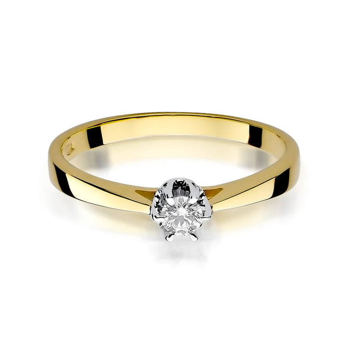 Inel Aur 14K W295 Diamant 0.15ct