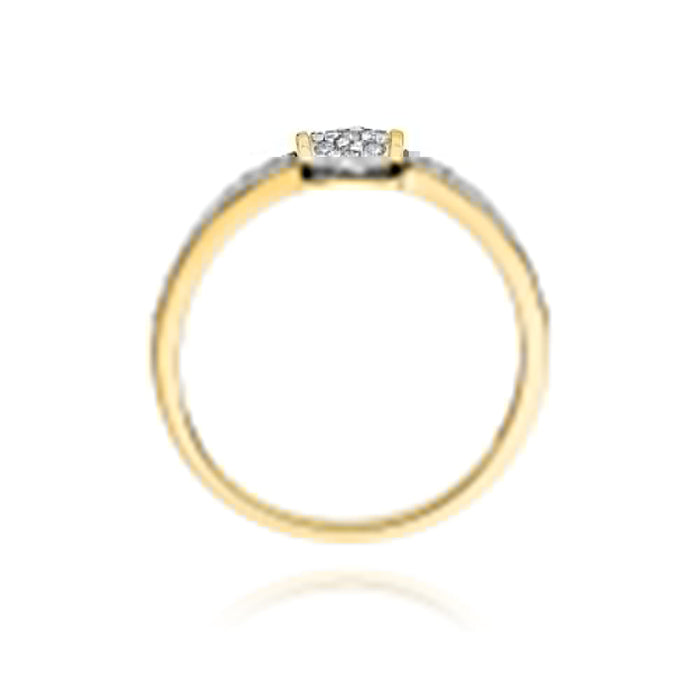 Inel Aur 14K W297 Diamante 0.19ct