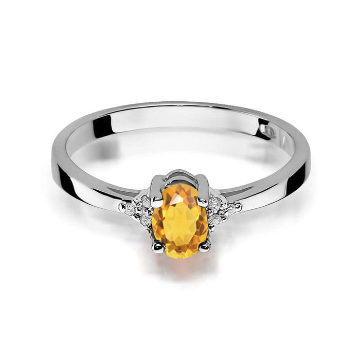 Inel Aur 14K W301 Citrin 0.60ct