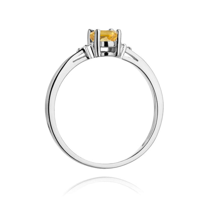 Inel Aur 14K W301 Citrin 0.60ct