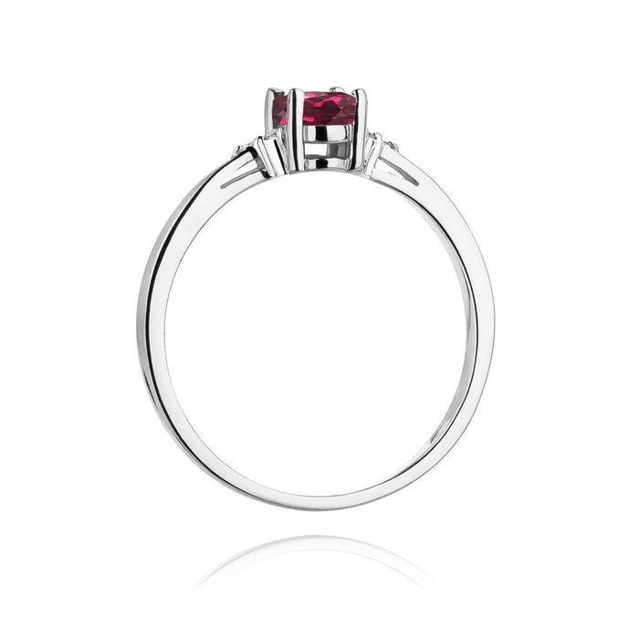 Inel Aur 14K W301 Rodolit 0.50ct
