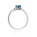 Inel Aur 14K W301 Topaz London Blue 0.50ct