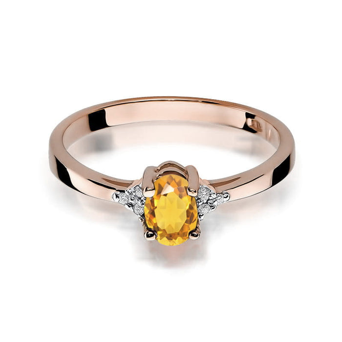 Inel Aur 14K W301 Citrin 0.60ct