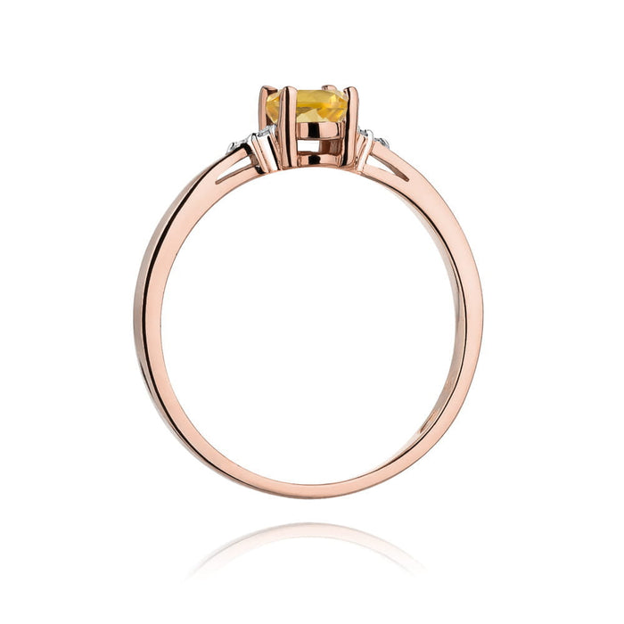 Inel Aur 14K W301 Citrin 0.60ct