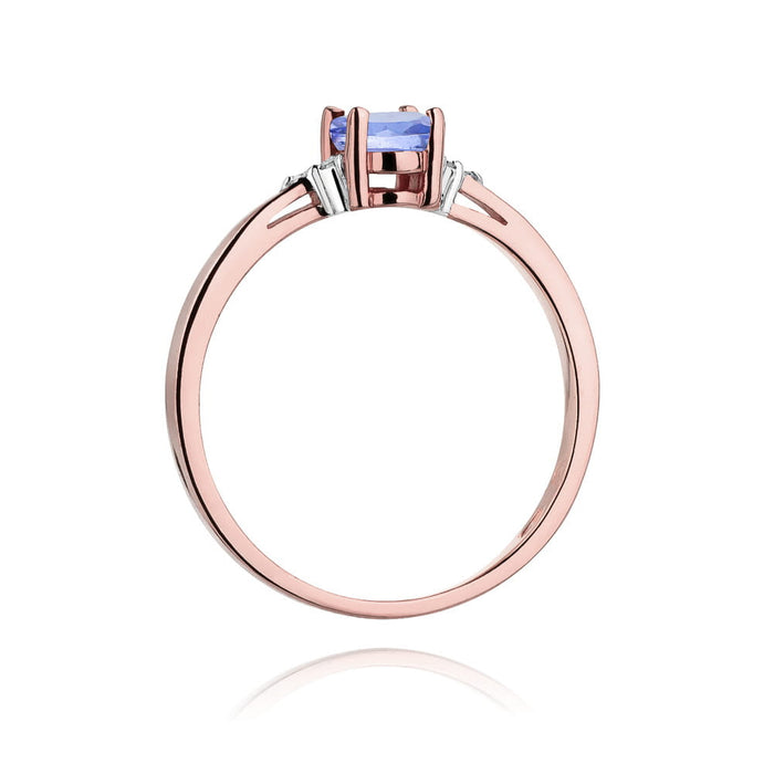 Inel Aur 14K cu Tanzanit 0.40 ct