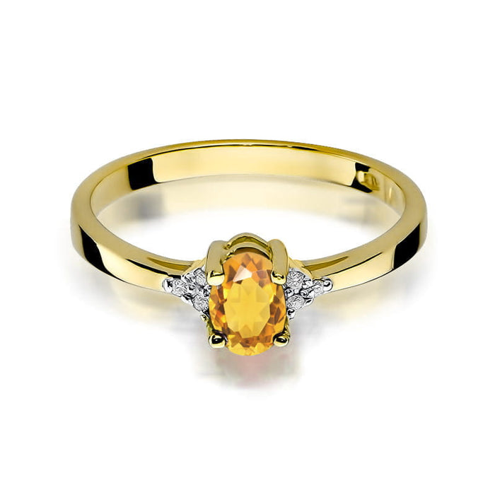 Inel Aur 14K W301 Citrin 0.60ct