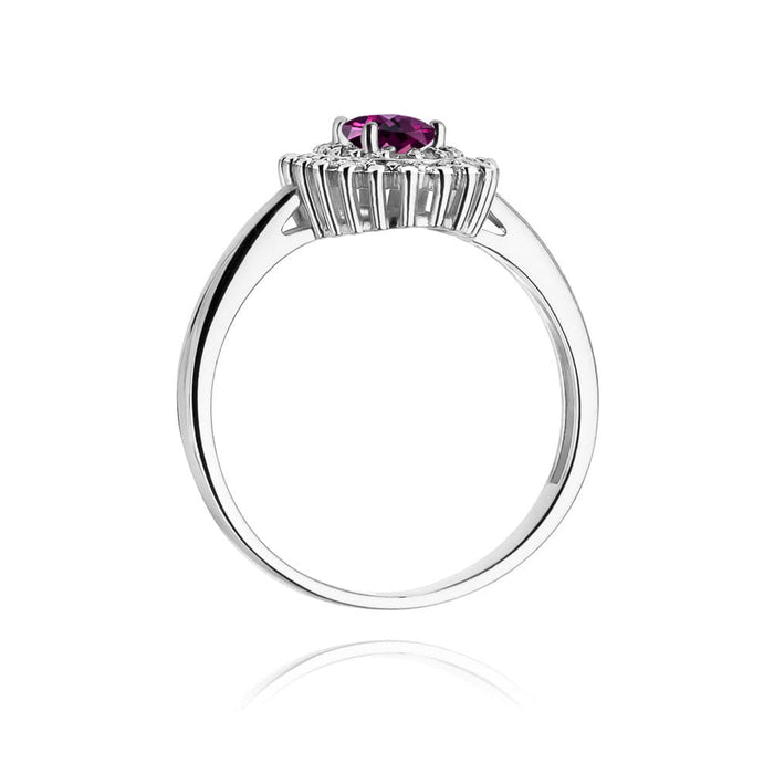 Inel Aur 14K W303 Rodolit 0.50ct