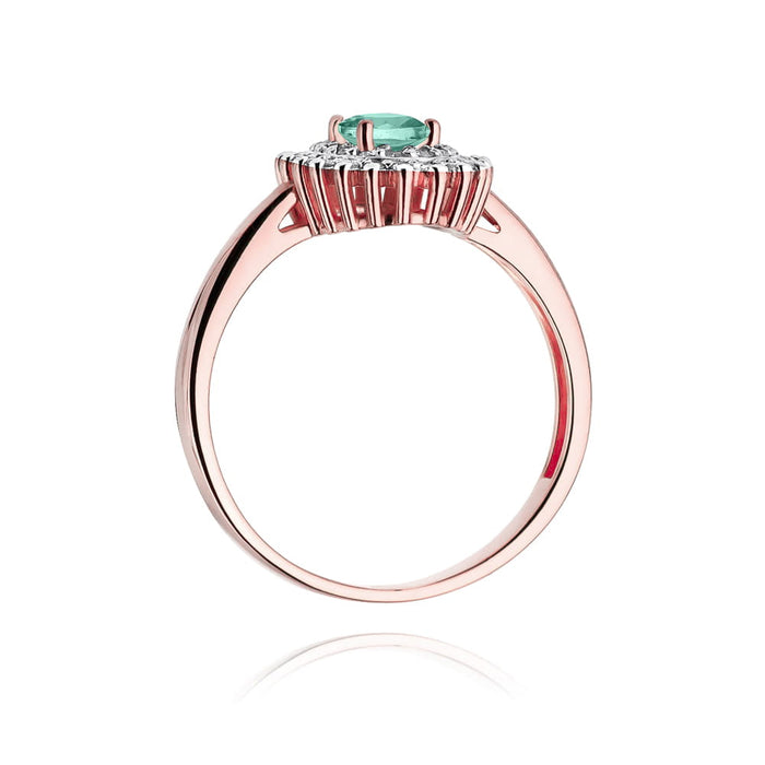 Inel Aur 14K cu Smarald 0.40 ct