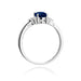 Inel Aur 14k cu Safir 0.90 ct - Alb