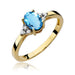 Inel Aur 14K W308 Topaz 0.90ct