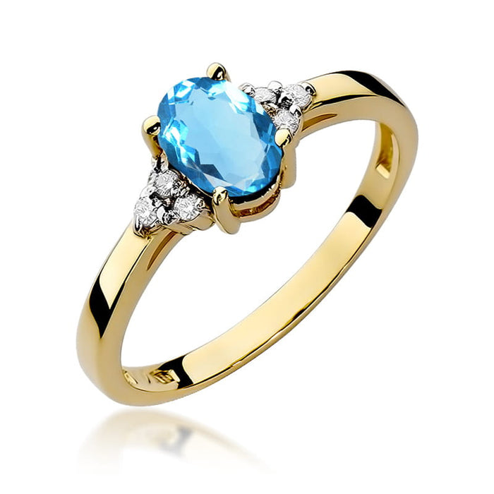 Inel Aur 14K W308 Topaz 0.90ct